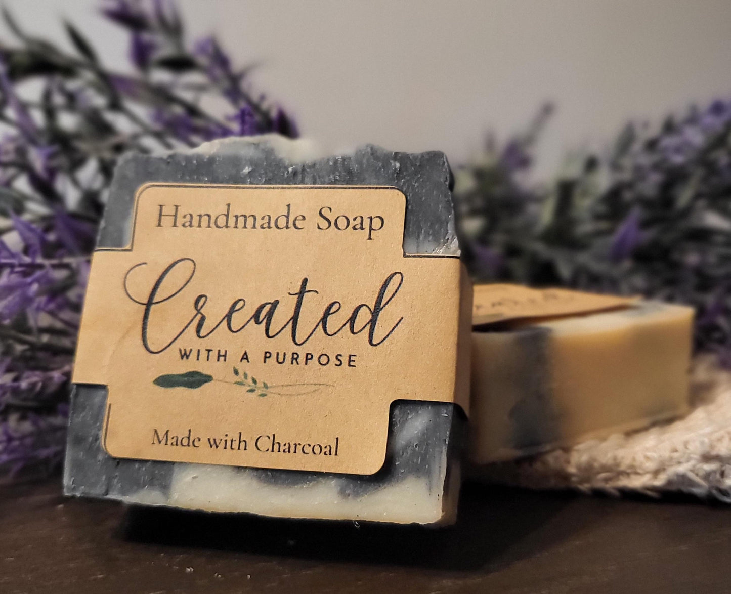 All Natural Handmade Charcoal /Kaolin Clay Bar Soap