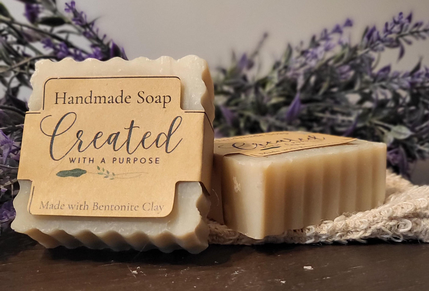 All Natural Handmade Bentonite Clay Bar Soap
