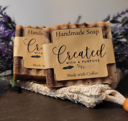 All Natural Handmade Fresh Brewed Coffee Soap